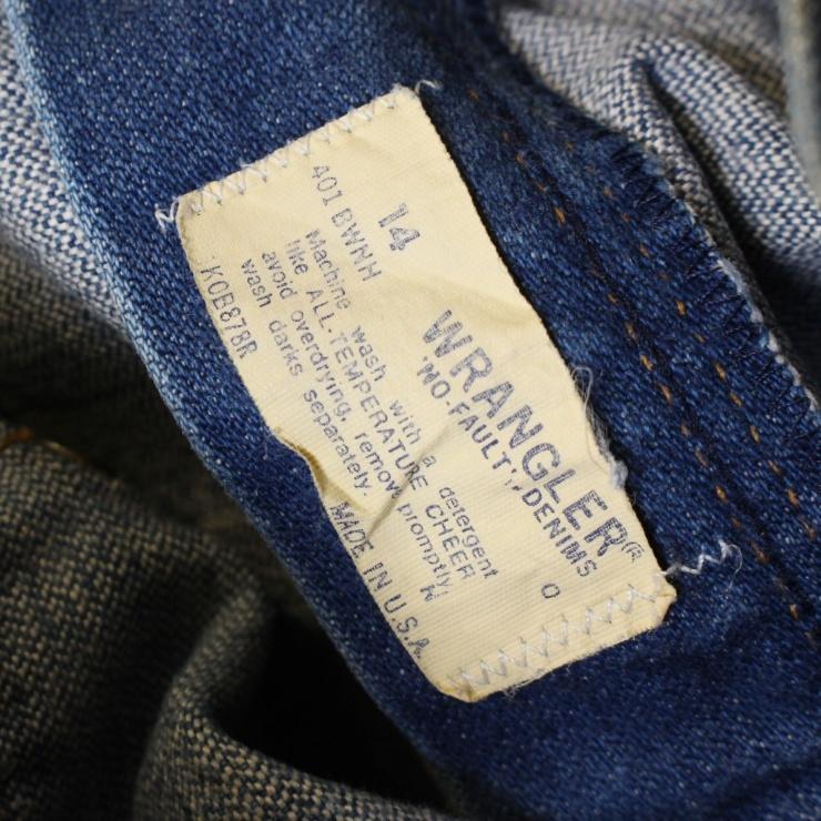 70s 80s USA製 Wrangler ラングラー カットオフ デニム ショートパンツ