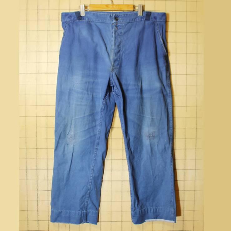 初回限定 ビッグサイズ 70s 80s Euro フランス ドイツ コットン ペインター ワークパンツ W38相当 ネイビー ヨーロッパ古着 0513ss9 今月限定 特別大特価 Cih Dev Humbird Com