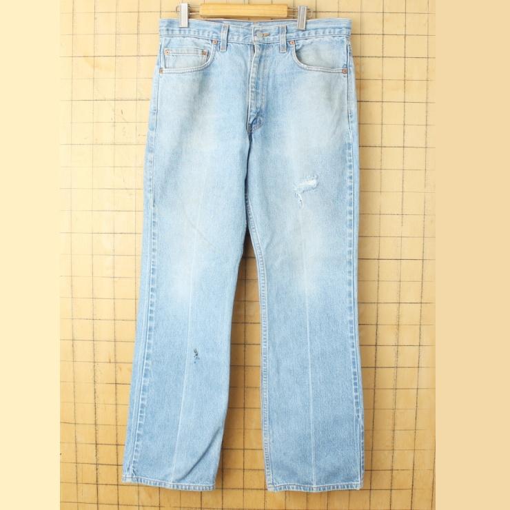 90s USA製 Levis リーバイス 517 ブーツカット ジーンズ ブルー デニム 