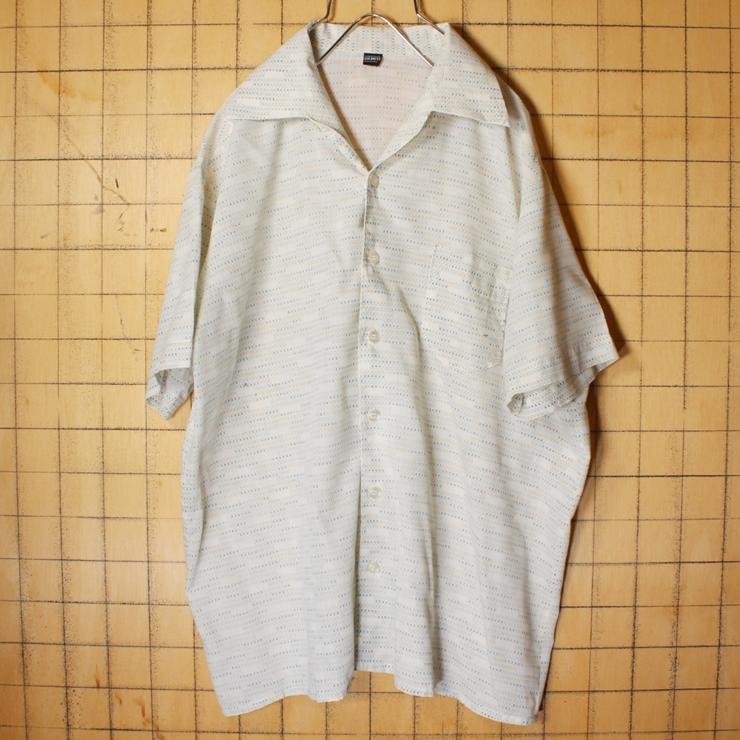 60s 70s EURO GOLDRESS シャーク オープンカラー ボックス シャツ  