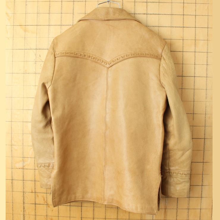 70s 80s USA PIONEER WEAR レザー ジャケット メンズSM相当 70s 80s USA PIONEER WEAR レザー ジャケット メンズSM相当