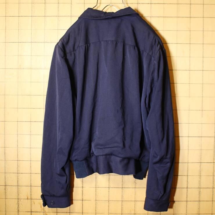 USA製 50s 60s ウールギャバジン ジャケット 40 メンズL相当 ネイビー 
