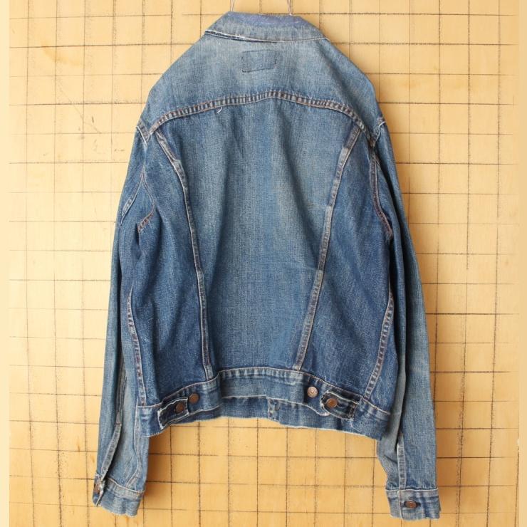 60s 70s USA製 Levis リーバイス 70505 BIGE デニム ジャケット 44相当 