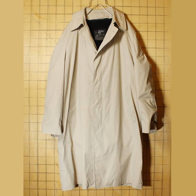 USA製 LONDON FOG ステンカラーコート ベージュ メンズXL相当 ボア  