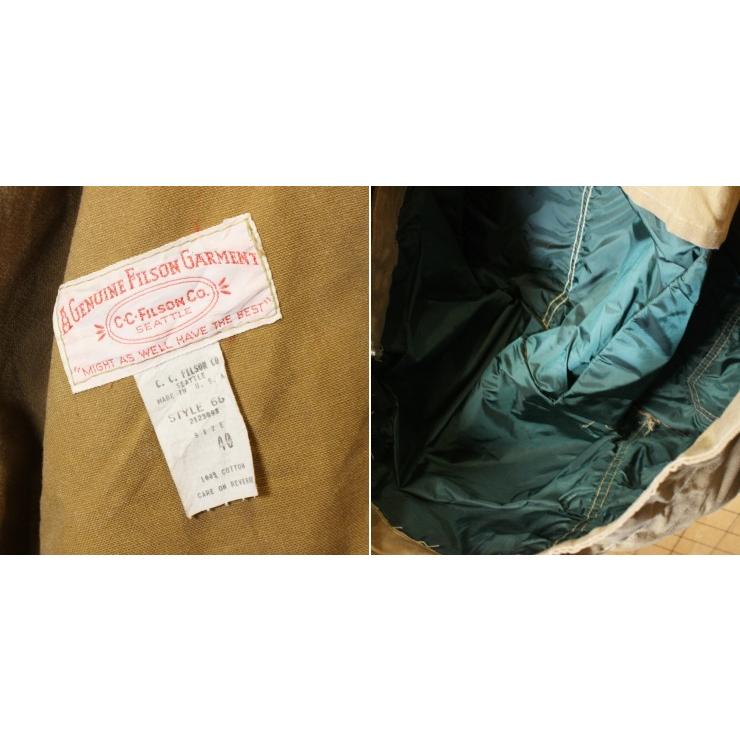 FILSON 60s 70s USA製 フィルソン オイルド ティンクロス FILSON 60s 70s USA製 フィルソン オイルド ティンクロス