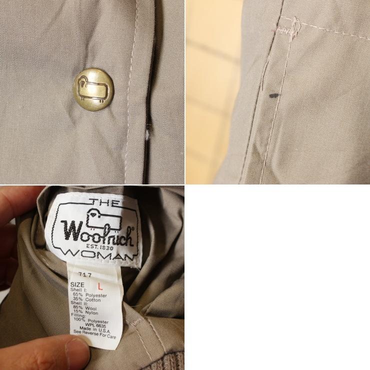 最新作売れ筋が満載 70s 80s Usa製 Woolrich ウールリッチ リバーシブル 65 35 ウール 中綿 ショールカラー ベスト レディースl ベージュ アウトドア 古着 Champacheval Fr