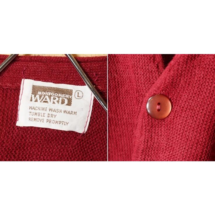 70s 80s USA MONTGOMERY WARD アクリル ニット カーディガン 70s 80s USA MONTGOMERY WARD アクリル ニット カーディガン