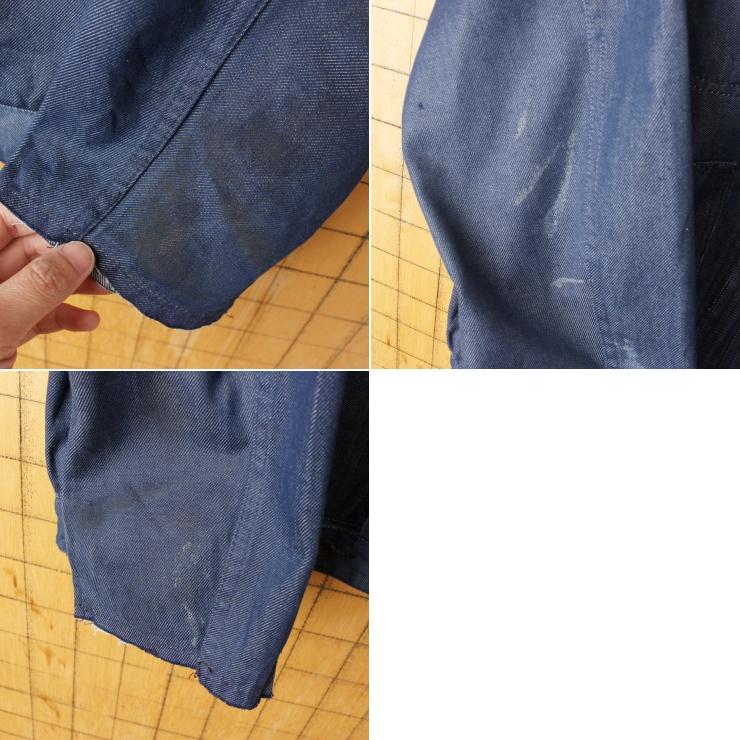 70s 80s EURO magasins bleus デニム ジップアップ ワーク 70s 80s EURO magasins bleus デニム ジップアップ ワーク
