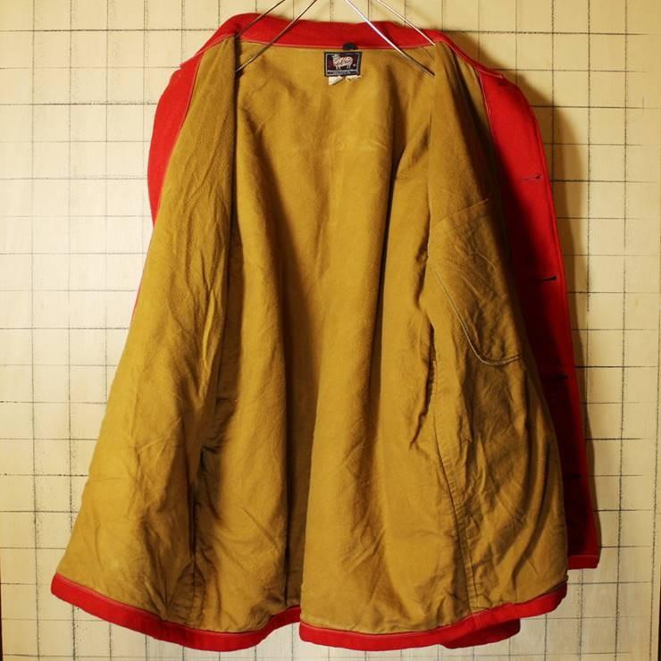 USA製 50s ビンテージ 古着 Woolrich ウールリッチ  ウール ジャケット レッド メンズXL相当 ハンティング｜ataco-garage｜04