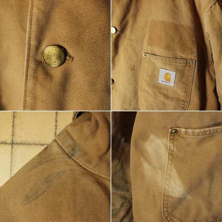 80s-90s USA製 Carhartt カーハート カバーオール ブラウン ダック