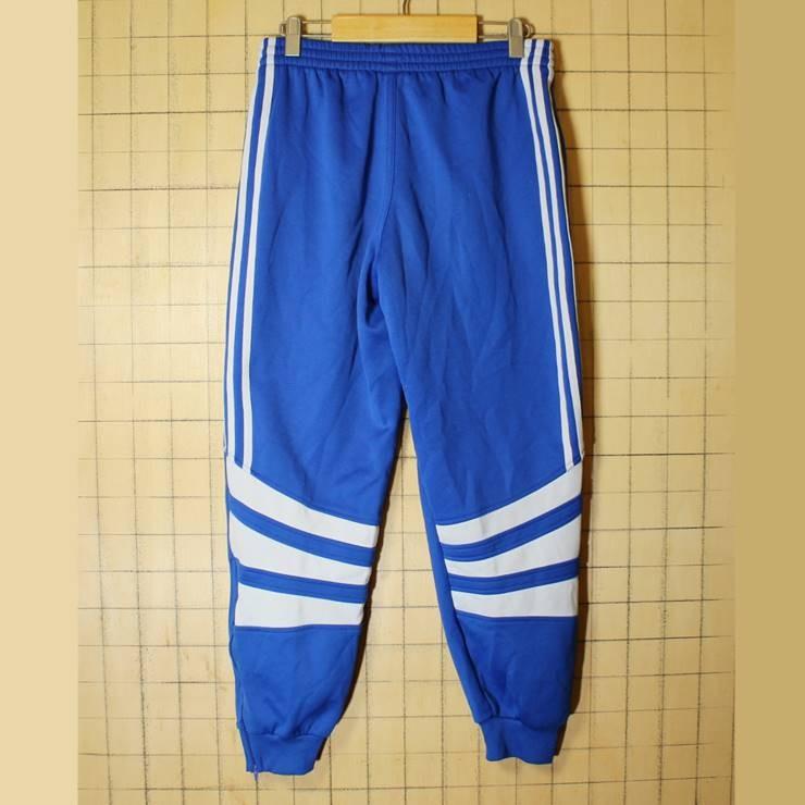 Euro Adidas アディダス ジャージ トラックパンツ メンズml相当 ブルー スポーツウェア 3本ライン ヨーロッパ古着 aw22 古着屋ataco Garage 通販 Yahoo ショッピング