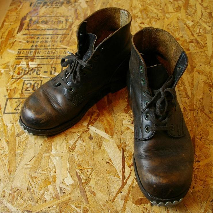 70s-80s米軍U.S.NAVYセーフティスチールトゥ チャッカブーツ 27.5cm 