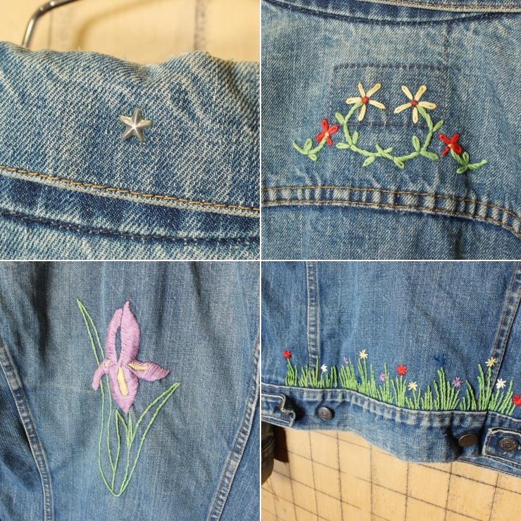 USA製 70s Levis リーバイス 70505 スモールe デニム ジャケット メンズS相当 4TH 刺繍 ブルー 濃紺 ケアタグ アメリカ古着｜ataco-garage｜04