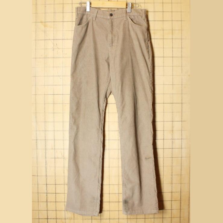 70s 80s USA JCPenney コーデュロイ パンツ ベージュ W31 アメリカ古着 