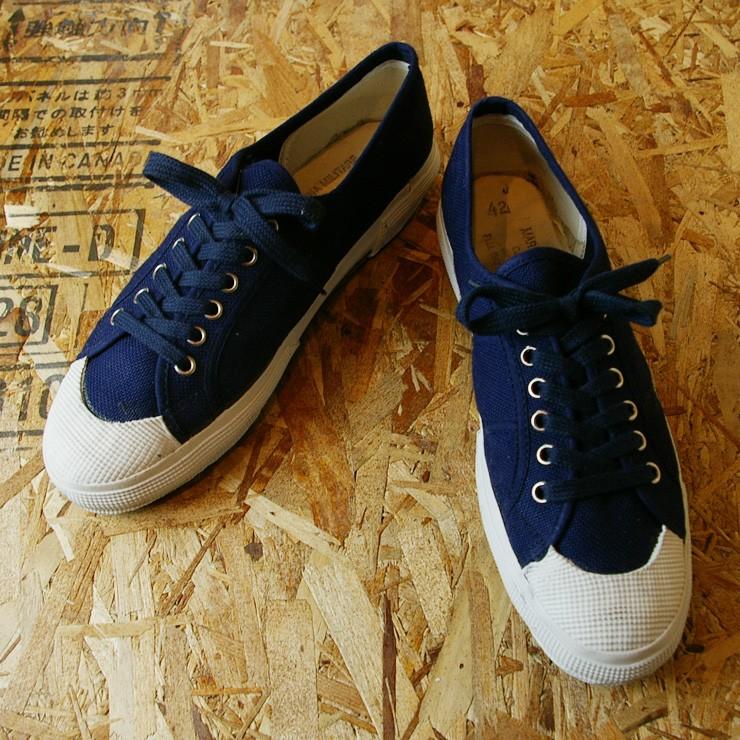 デッドストック イタリア海軍navyネイビー 紺 セーラーシューズ デッキシューズ キャンバススニーカー箱付き メンズ26cm 29cm Sh Sn 46 古着屋ataco Garage 通販 Yahoo ショッピング