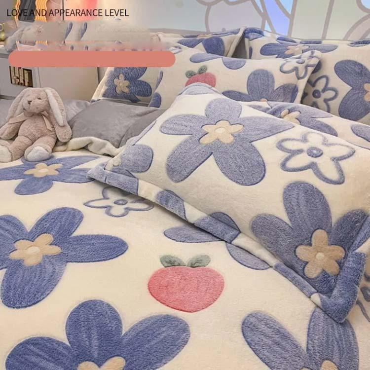 布団カバーセット 冬用 起毛 もこもこ 寝具カバーセット 3点セット