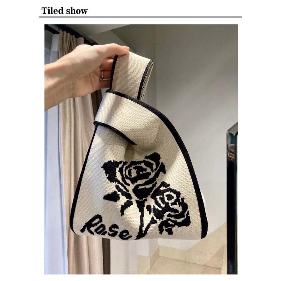 ニットバッグ トートバッグ レディース ミニニットバッグ マルシェ