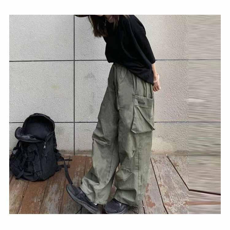送料無料 カーゴパンツ レディース ワイドパンツ カジュアル ジョガー