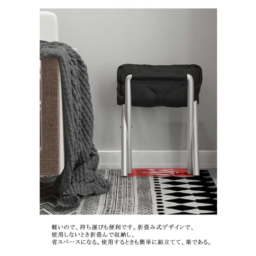 オットマン 折りたたみ 腰掛け 一人掛け フットスツール フットレスト