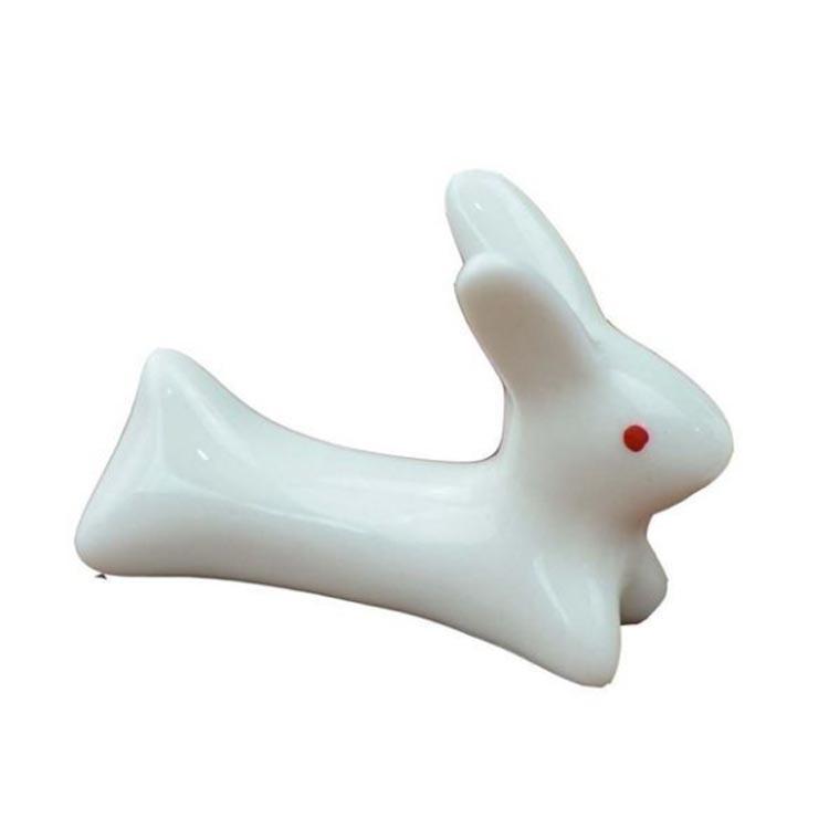 箸置き 4個セット ウサギ アニマル 動物 可愛い 陶器 おしゃれ