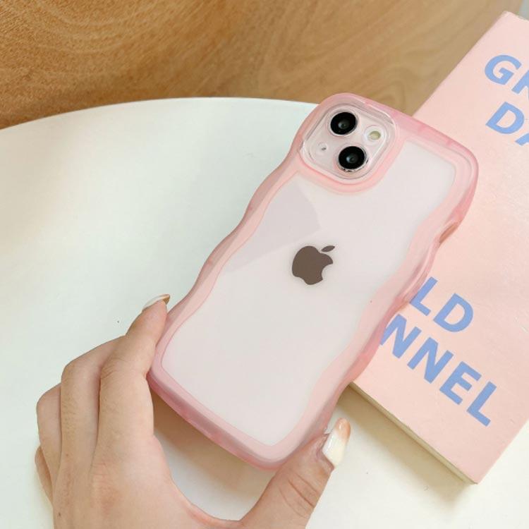 iPhoneケース 2個セット iPhone15ケース クリア くねくねケース