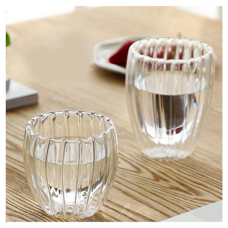 ダブルウォールグラス コップ 2個セット おしゃれ 保温 保冷 二重