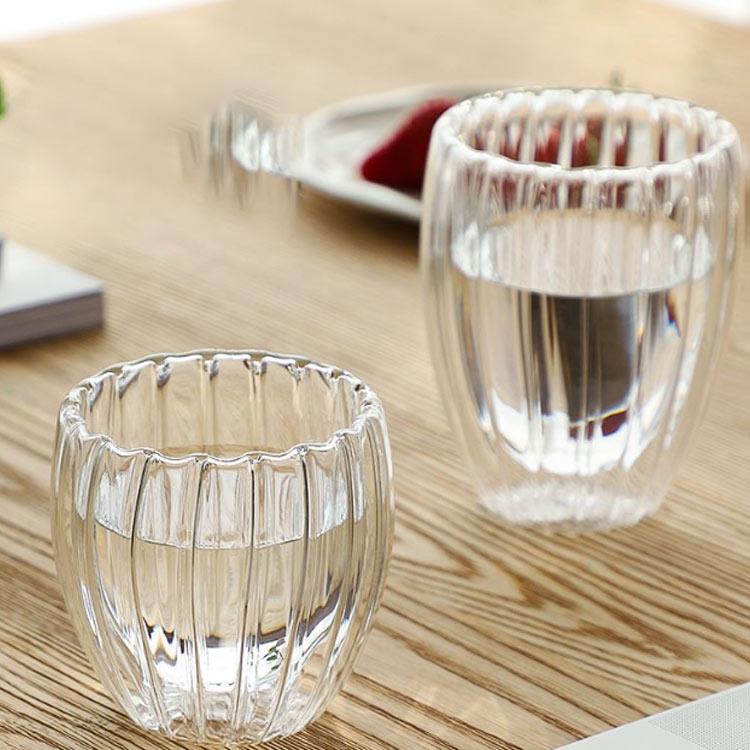 ダブルウォールグラス コップ 2個セット おしゃれ 保温 保冷 二重