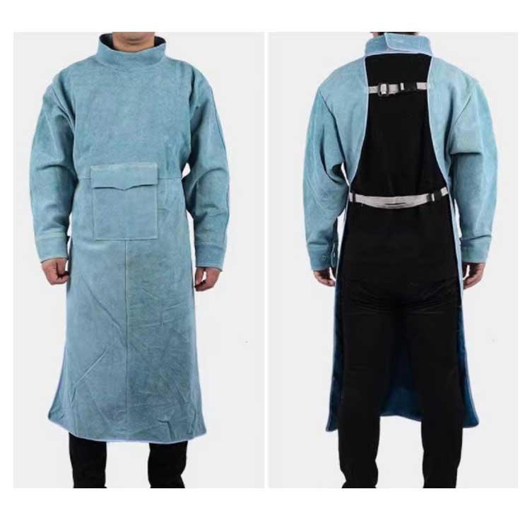 溶接エプロン 作業 革 レザー 溶接用 溶接防護服 作業服 電気溶接 断熱