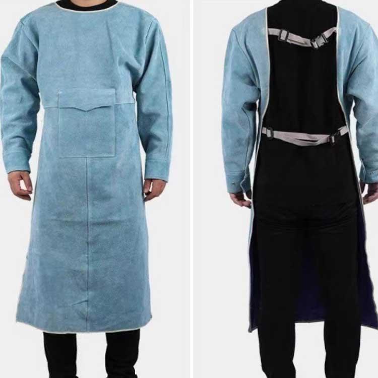 溶接エプロン 作業 革 レザー 溶接用 溶接防護服 作業服 電気溶接 断熱