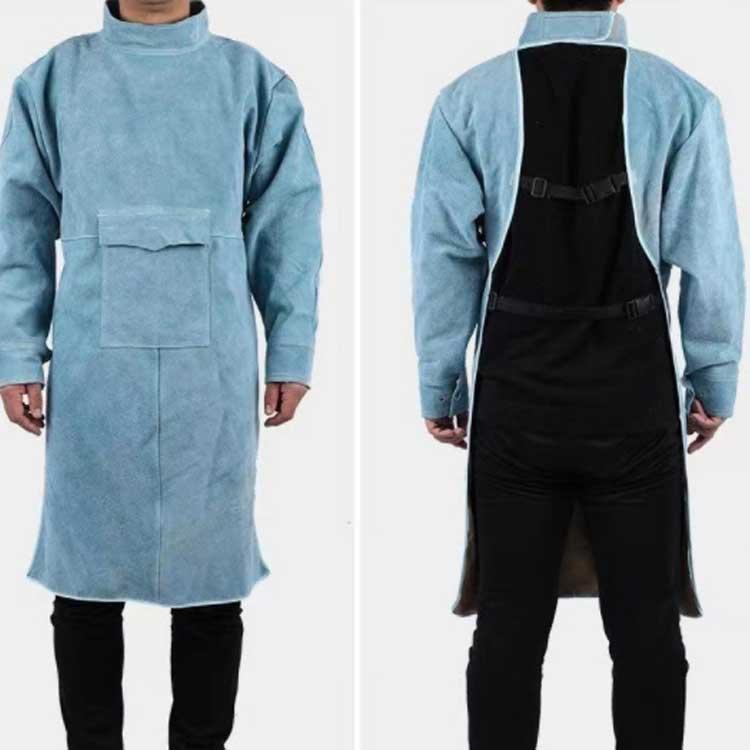 【希少】本革suede welder apron 溶接工エプロン 溶接エプロン 作業 革 レザー 溶接用 溶接防護服 作業服 電気溶接 断熱