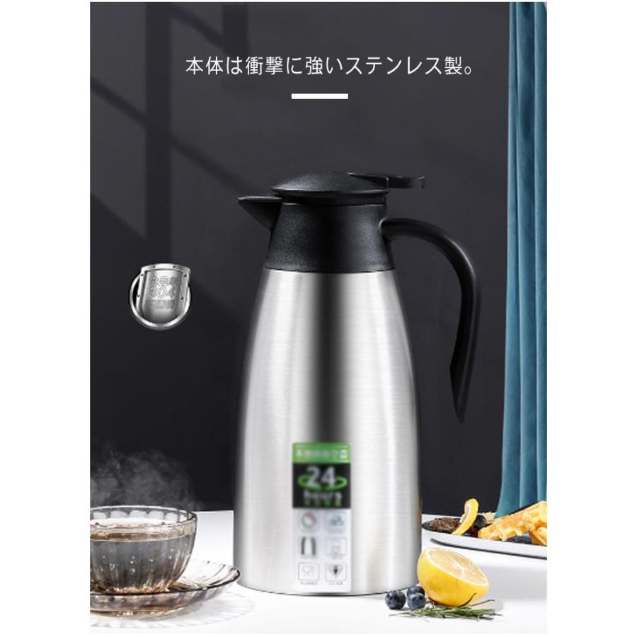 【温冷】ペットボトル卓上ポット Atlas 卓上ポット 2.1リットル 2.1L 保温 保冷 真空断熱 ステンレス 超
