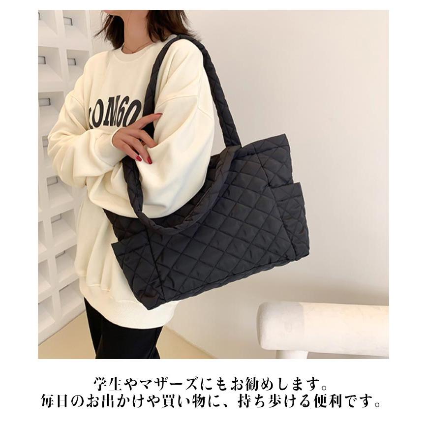 Carlyn ブラックキルティングマザーズバッグ org.jpg