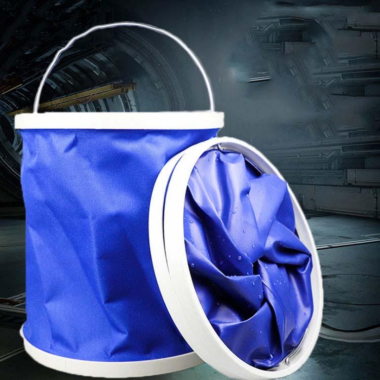 洗車用 バケツ 折りたたみ式 11L アウトドア・キャンプ・お釣り 多機能 ブルー |  | 01