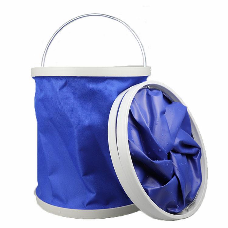 洗車用 バケツ 折りたたみ式 11L アウトドア・キャンプ・お釣り 多機能 ブルー |  | 03