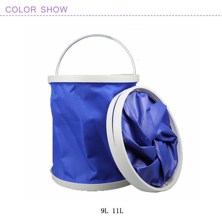 洗車用 バケツ 折りたたみ式 11L アウトドア・キャンプ・お釣り 多機能 ブルー |  | 06