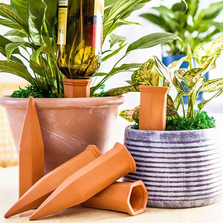 自動水やり器 4本入り 観葉植物 水やり当番 自動給水器 留守中も安心