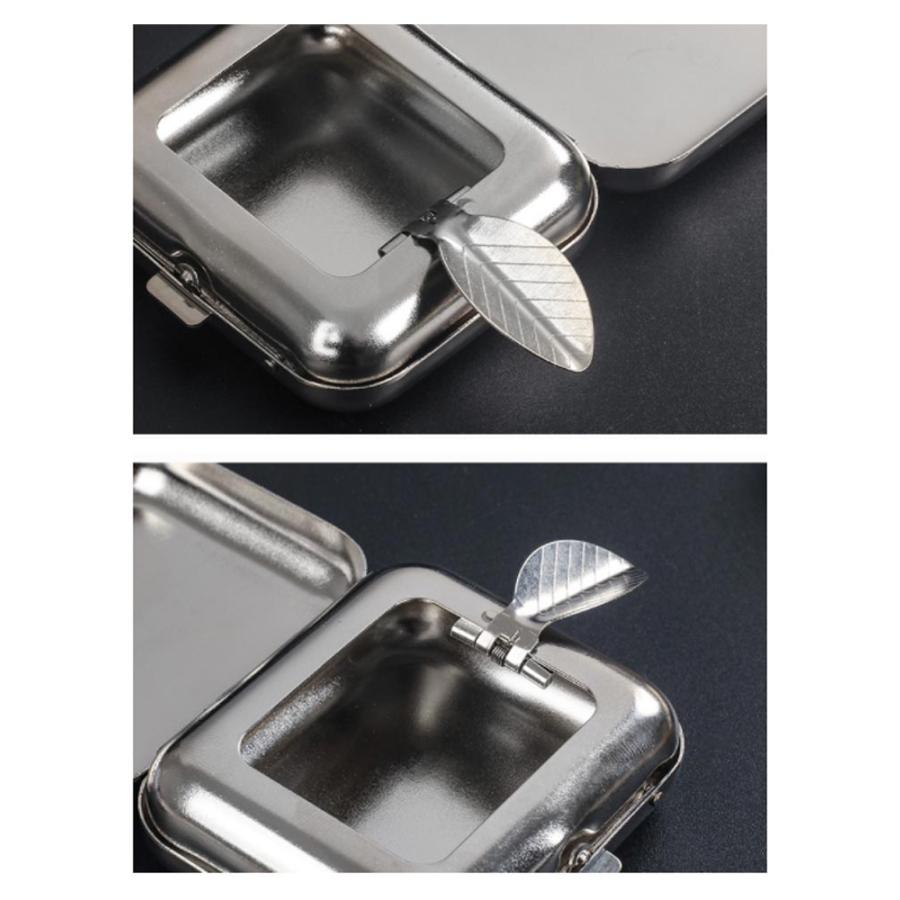 携帯灰皿 お洒落 軽量 吸殻入れ 防水 携帯用皿 車用 ステンレス