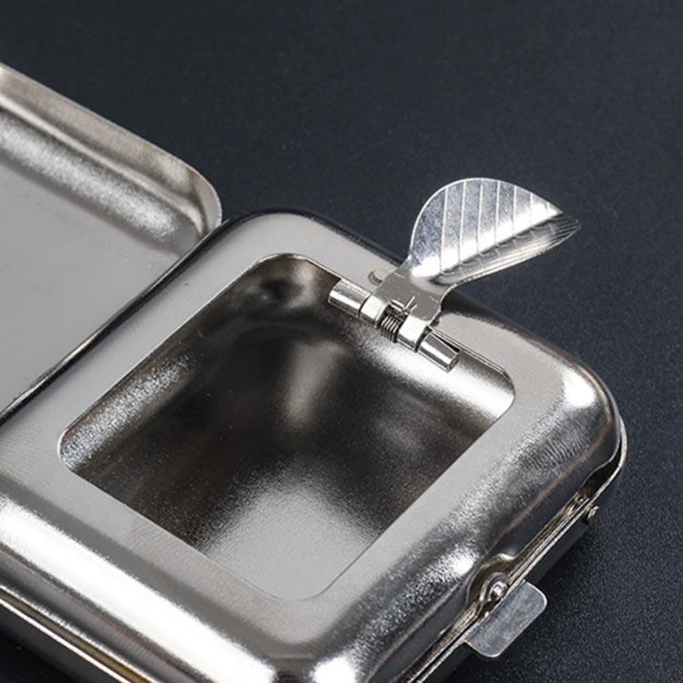 携帯灰皿 お洒落 軽量 吸殻入れ 防水 携帯用皿 車用 ステンレス