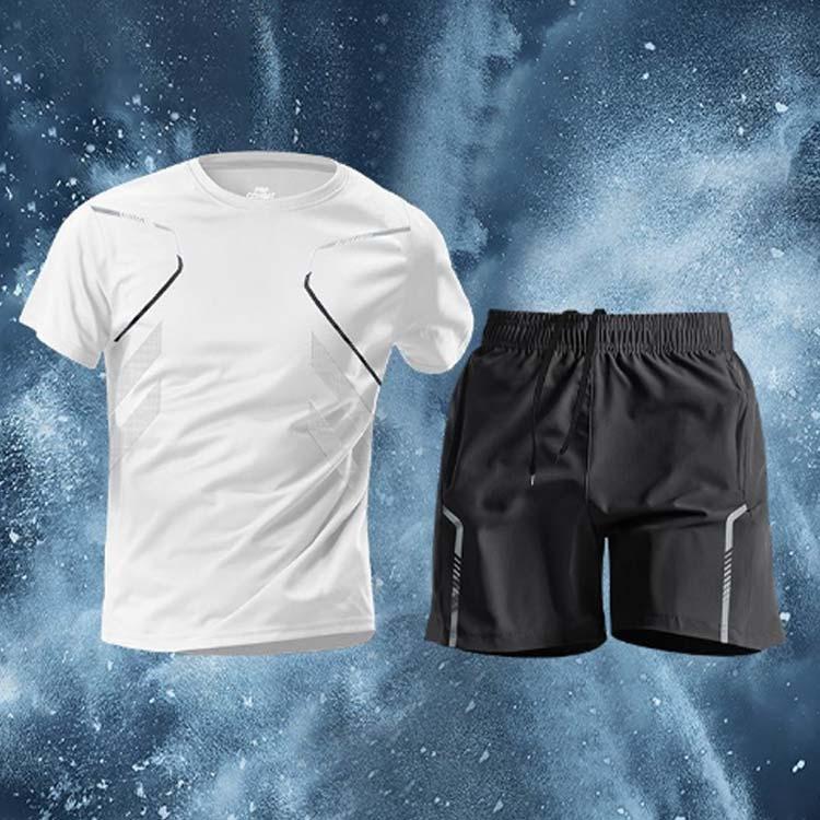 半袖Tシャツ 短パン 夏 2点セット スポーツウェア 無地 ハーフパンツ