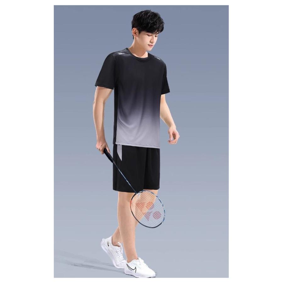 半袖Tシャツ 短パン 夏 2点セット スポーツウェア 無地 ハーフパンツ