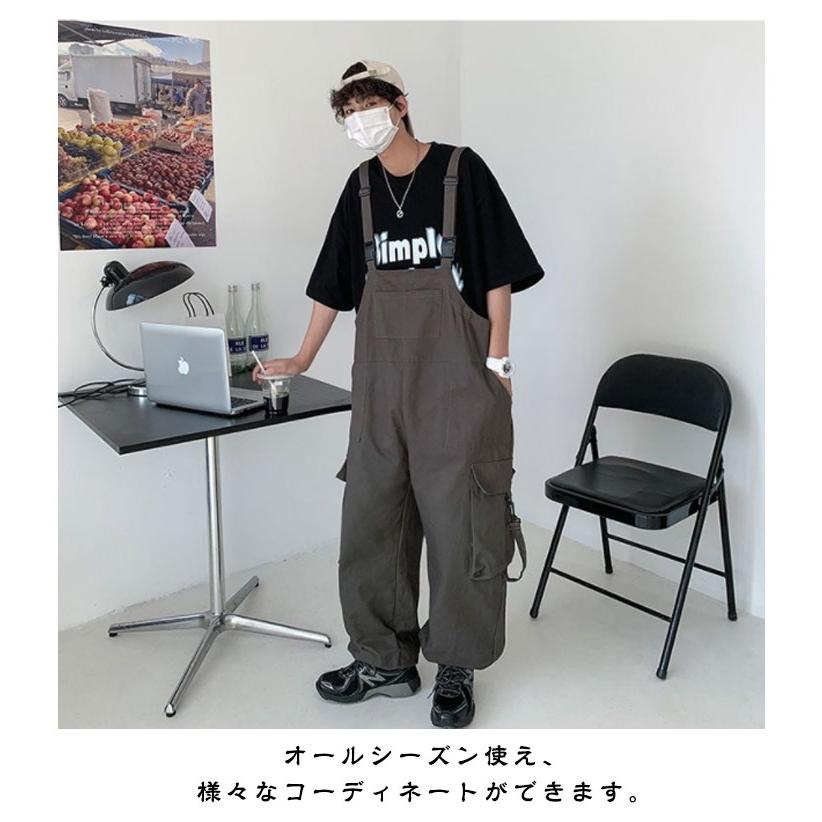 サロペット レディース サルエルパンツ 大きいサイズ ストリート系