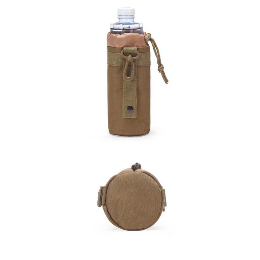 500ml 水筒カバー ペットボトルホルダー ウエストポーチ 登山 腰掛け