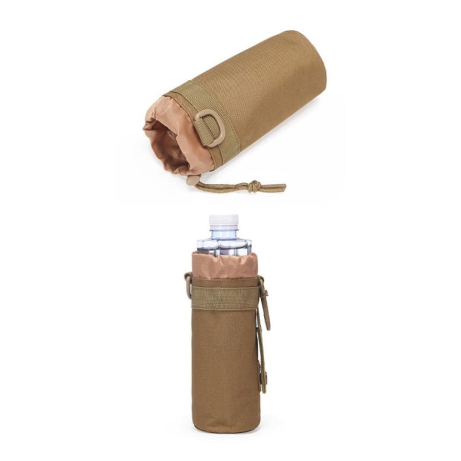 500ml 水筒カバー ペットボトルホルダー ウエストポーチ 登山 腰掛け