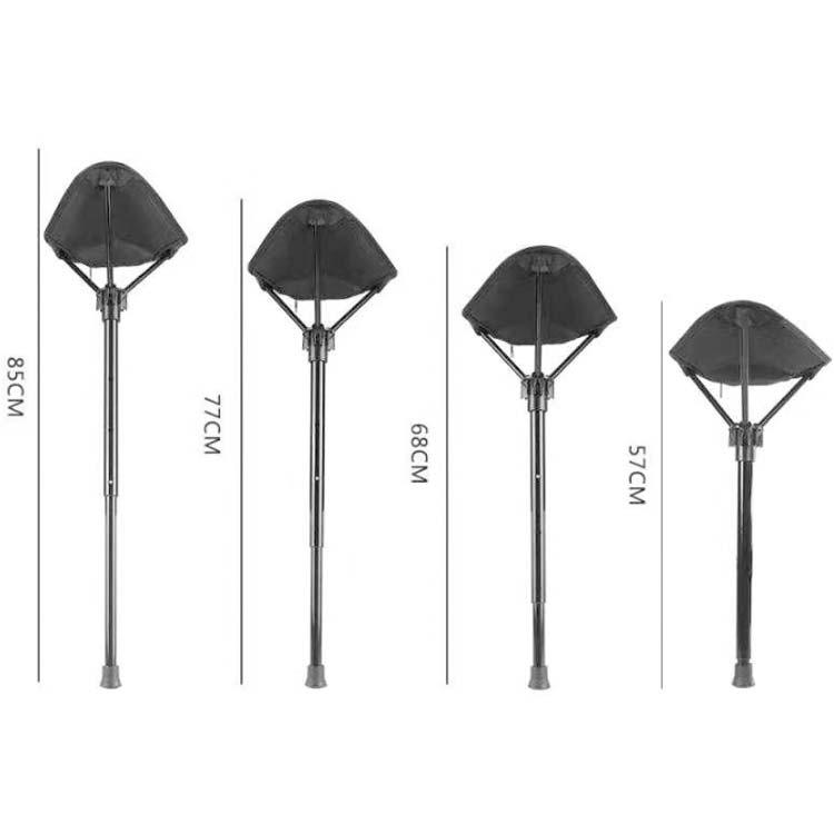 キャンプチェア 1本脚 高さ調節可能 ハイキング チェア