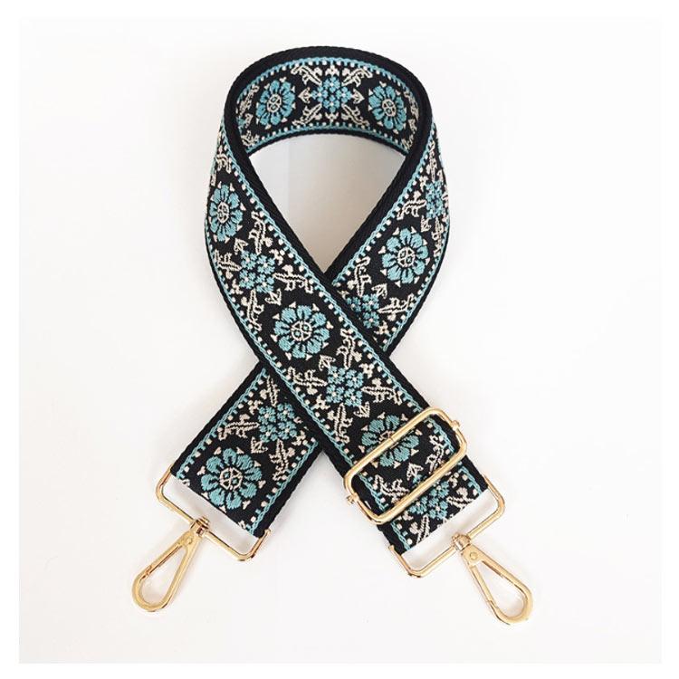 5センチ ベルト 太め 幅広 刺繍 交換用 エスニック バッグストラップ