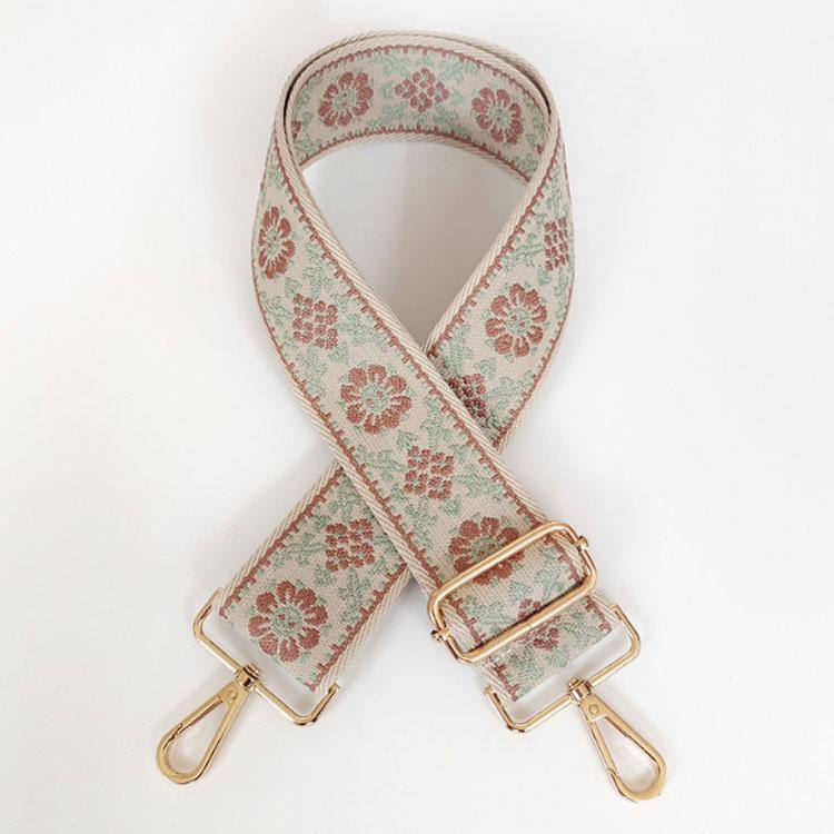 5センチ ベルト 太め 幅広 刺繍 交換用 エスニック バッグストラップ