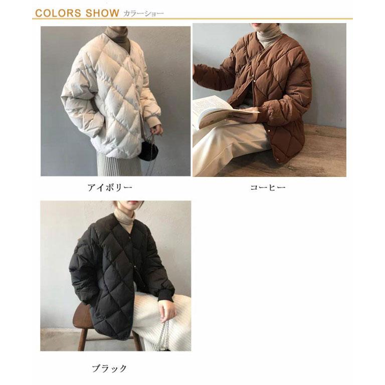 コート ジャケット レディース アウター  中綿 コート 中綿コート ショート丈 冬 キルティング ショートコート 無地 軽量 ジャケット 防寒 大き |  | 06