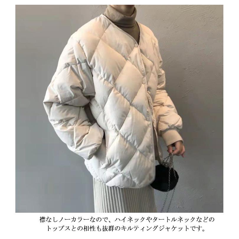 コート ジャケット レディース アウター  中綿 コート 中綿コート ショート丈 冬 キルティング ショートコート 無地 軽量 ジャケット 防寒 大き |  | 08