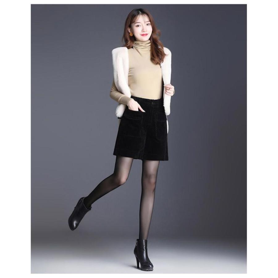 コーデュロイ パンツ レディース ハーフパンツ 冬 女性 冬用 ショート 