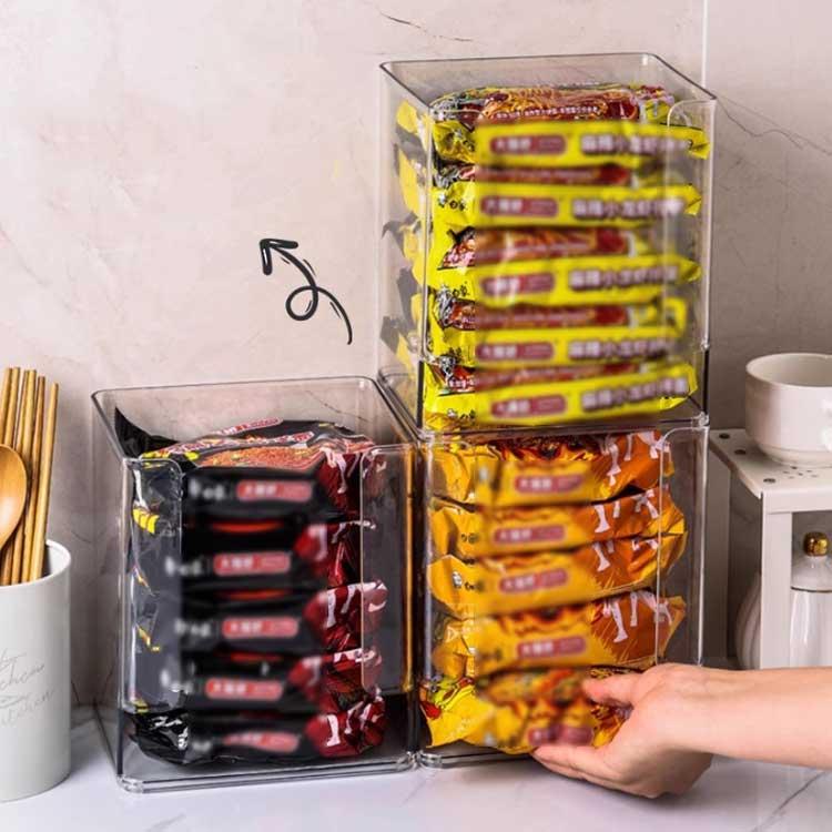 クリア タワー型収納 ラーメン収納 収納ボックス 収納グッズ 収納 